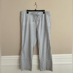 ANN TAYLOR FACTORY linen blend striped pants size XL